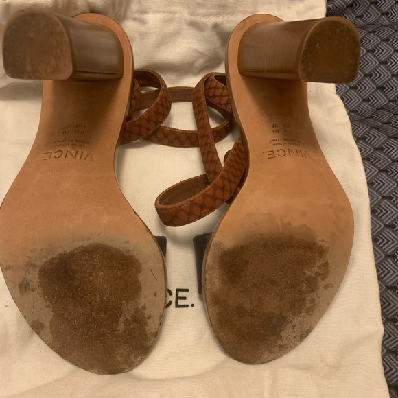 Vince High Heel Ankle Strap Sandals - Size 7 - Picture 4 of 4